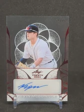 2024 Leaf Trinity - #CA-KMG Kevin McGonigle Clear Auto Red /15 Tigers Prospect