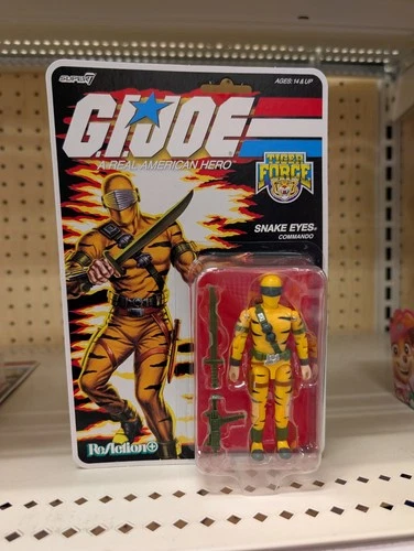 GI Joe Super 7 Reaction+ O Ring Target Tiger Force Snake Eyes New on Sealed Card