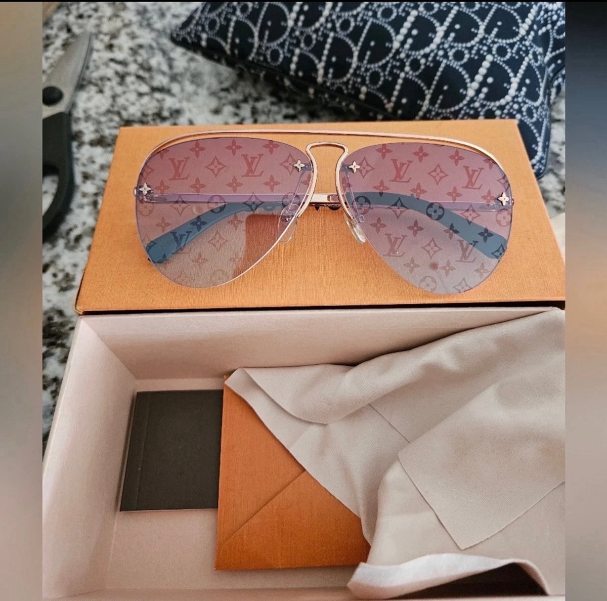 Louis Vuitton Pink Sunglasses for Women for sale | eBay