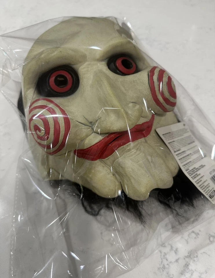 SAW Billy Puppet Overhead Latex Mask, One Size Adult, BRAND NEW - Image 2 of 3