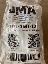 JMA Wireless 4.3-10 Male Connector for 1/2” Plenum Cables UPL-4MT-12