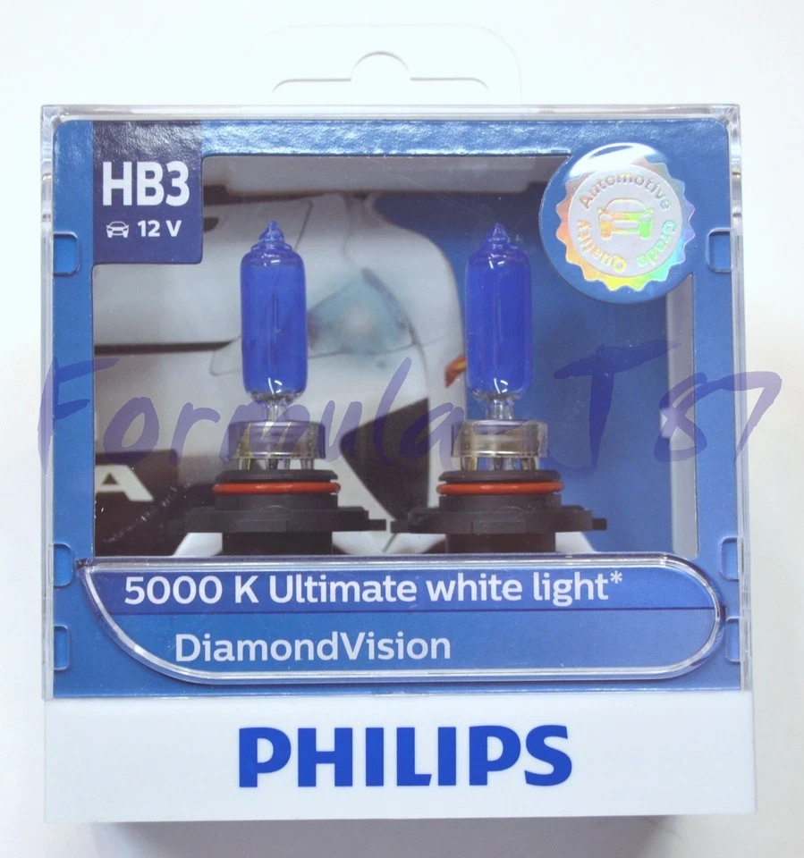 Philips Diamante Blanco 5000K 9005 65W Dos Bombillas Faro Luz Alta Repuesto Foto 2 de 4
