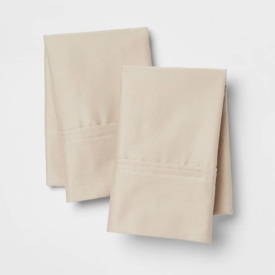 Standard Solid Performance 400 Thread Count Pillowcase Set