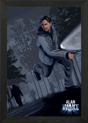 Alan Wake Game Poster Gerahmtes Wandbild Poster Leinwanddruck Bild