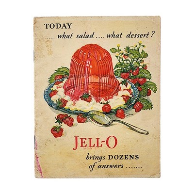 1928 Jell-O Advertising Recipe Folder 22 pages Full Color Illustrations