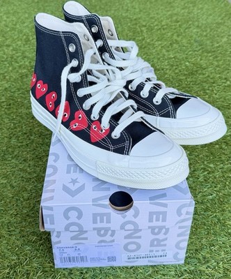 Size 7.5 - Comme Des Garçons Play x Converse Multi Heart High Top