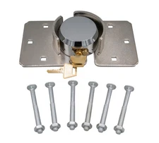 Heavy Duty Hidden Shackle Padlock & Hasp with Keyed Alike for Trailer Vans
