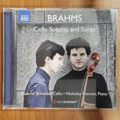 GABRIEL SCHWABE / NICHOLAS RIMMER brahms cello sonatas and songs NM/EX