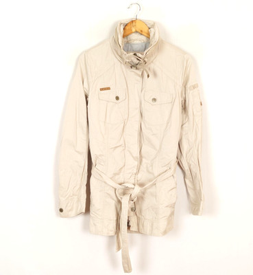 CAMEL ACTIVE Damen Jacke Gr.40 Full Zip Beige Gürtel High Neck