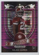 2021 Panini Prizm Draft Picks Crusade Purple Pulsar 1/25 Najee Harris #172 02wb