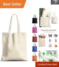 High-Quality 14x16  Canvas Reusable Tote Gift Bags - 55lb Capacity, Eco-Friendly