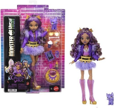 Mattel Collectible - Monster High Clawdeen Wolf Doll with Pet Crescent [New Toy]