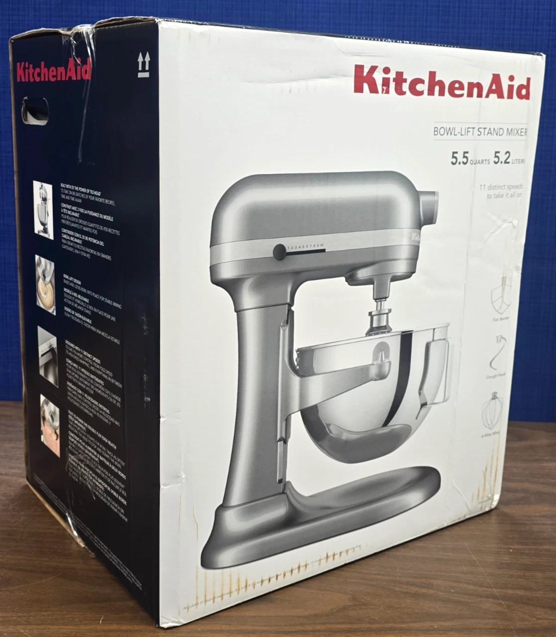 KitchenAid KSM55SXXXCU 120V 5.5QT Bowl-Lift Stand Mixer - Contour Silver
Opens in a new window or ta