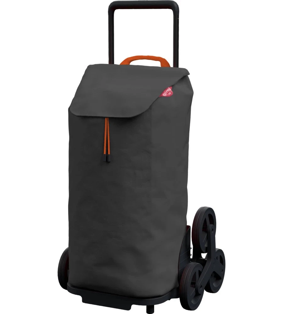 ANDERSEN Royal Sh. Signe Carrello Spesa Pieghevole – Telaio Alluminio, Ruote Scalini, Borsa 51L, Rosso