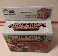 2014 Think Geek Minecraft Light-Up Redstone Ore Statue New Sealed