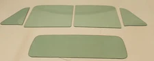 Green Tint Glass 1951 1952 1953 1954 Chevy GMC Pickup Truck Vent Door Back Set