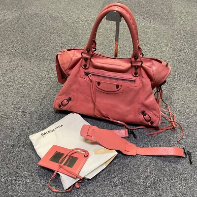 #ad Balenciaga City Handbag 2way Shoulder Bag Pink