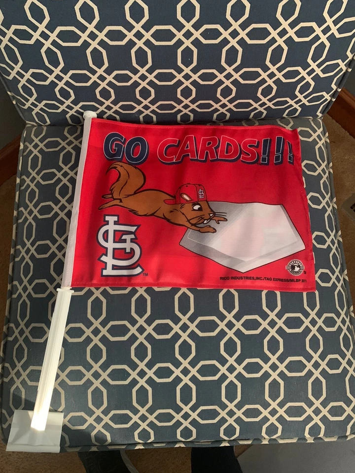 Cardenales de San Luis Serie Mundial 2011, Rally Ardilla Go Tarjetas Coche Bandera. Foto 3 de 3