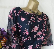 👗***MONSOON PRE OWNED "OMIE NAVY" DRESS SIZE 18***👗