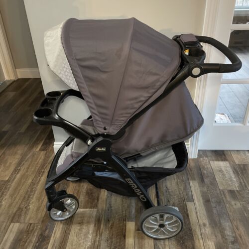 Chicco Bravo LE 30TS Stroller Gray Quick-Fold Adjustable Under-Seat Storage