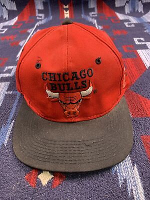 Vintage 90s Logo Athletic Chicago Bulls Snapback Jordan Rodman 