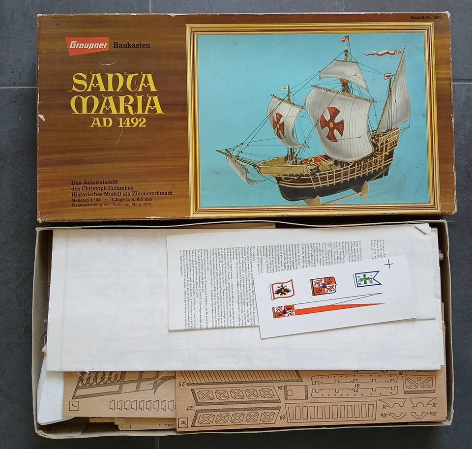 Graupner 2093 Baukasten Santa Maria Rarität Neu/OVP - Bild 2 von 4