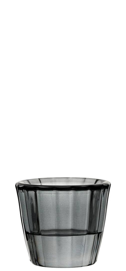Candle Holder Ribbed Grey Glass Nightlight Candle Holder Glassware Pack Of 12