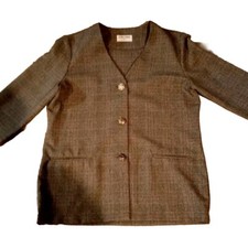 Vintage Alfred Dunner Blazer Made In USA Sz 6 Pockets 2. Button Down