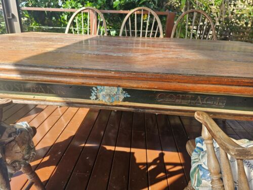 table and chairs used- Rosebank Cottage dining table(2100 x 1350w) hardwood - Picture 4 of 4