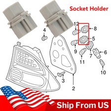 x2 For Honda Accord Civic Odyssey Brake Tail Lamp Rear Light Bulb Socket Holder