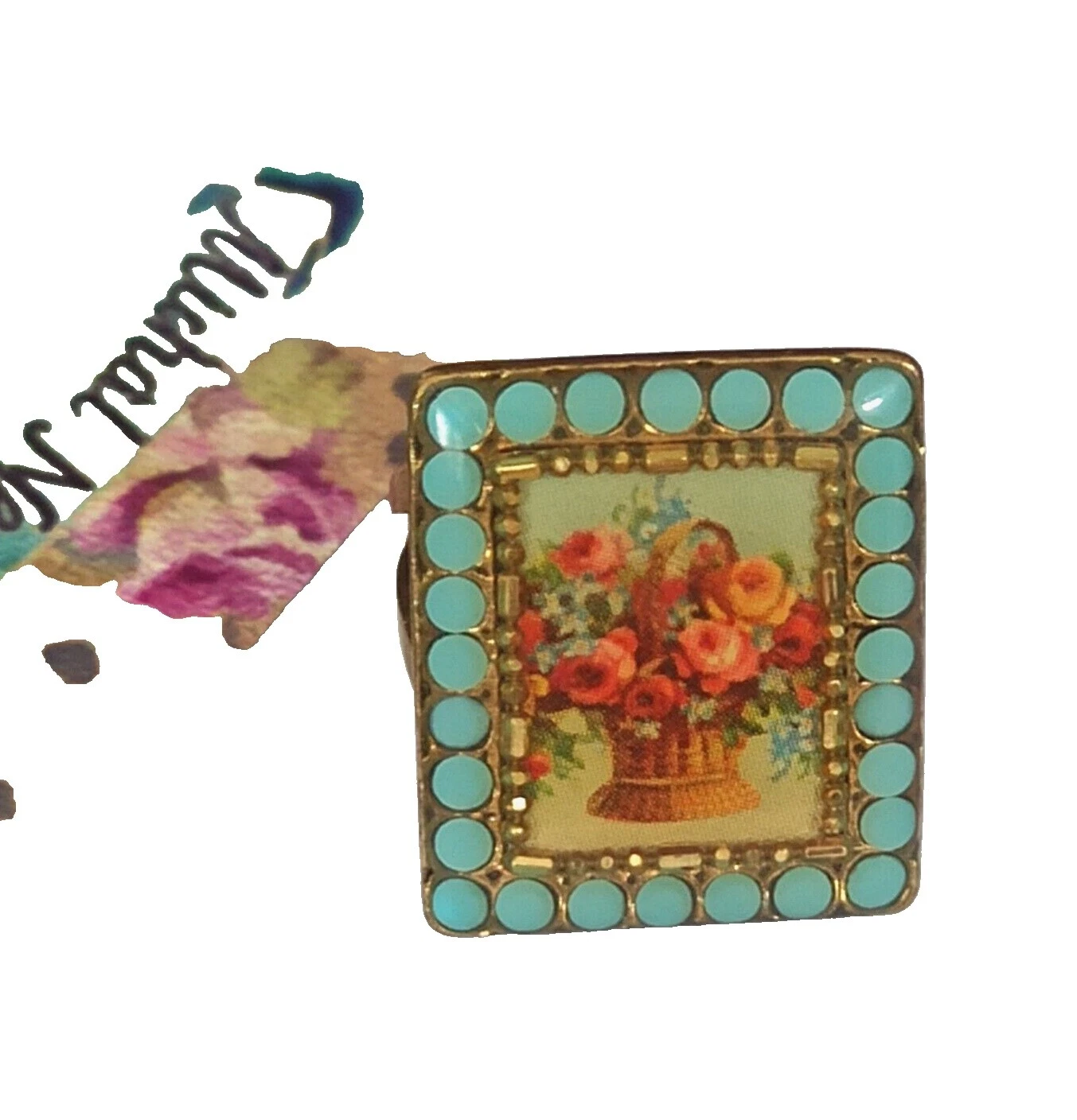 Anéis Moda Michal Negrin Turquesa