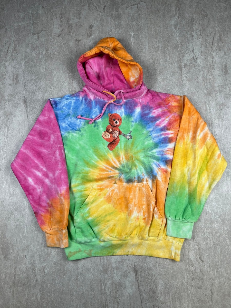 2019 Travis Scott Astroworld Bear Tie Dye Concert Tour Hoodie
