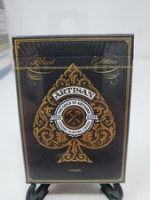 Artisan Black Deck Playing Cards Poker Size Theory 11 USPCC Limited Edition New