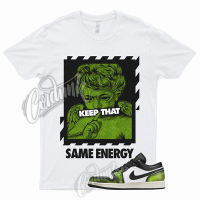 ENERGY Shirt for 1 Low SE Wear Away Electric Green Snake Skin 6 Lime Retro Neon