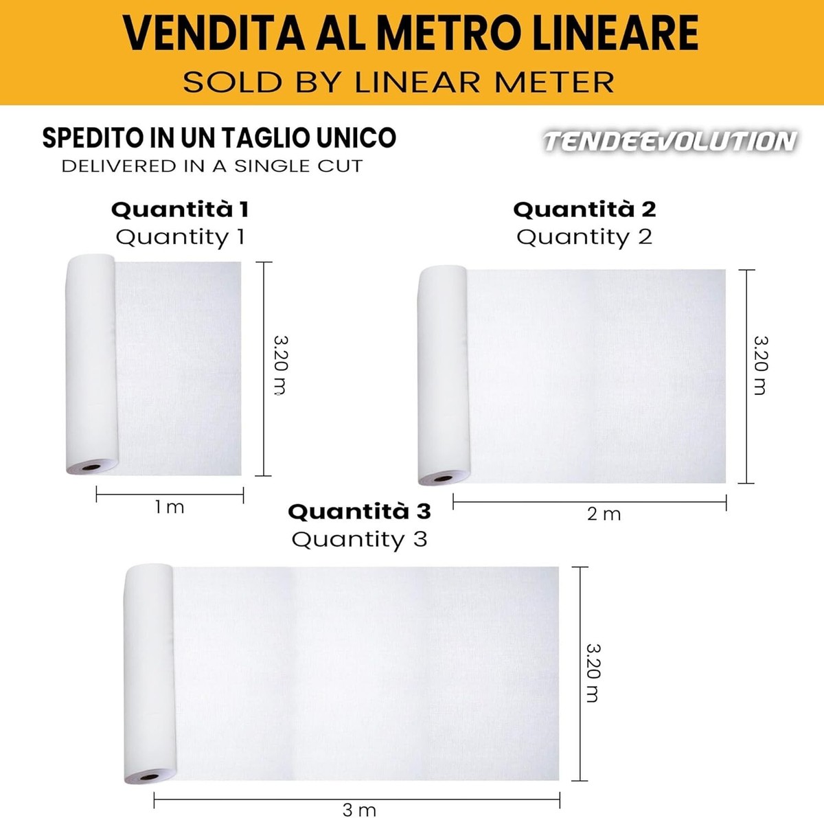 Rete Ombreggiante Nautica In Poliestere PVC - Bianco, Ignifuga, 3.20m Altezza, Al Metro - Foto 10