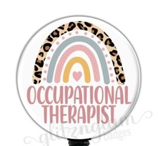 Occupational Therapist Badge Holder, OT Retractable Badge Reel GG5631E