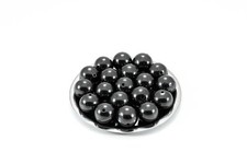 Beads shungite 12 mm with hole polished 50pcs Karelia carbon content 45 EMF