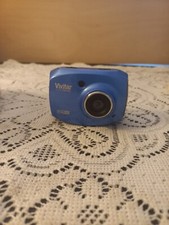 Vivitar DVR787 HD Action Camera Blue unit only Tested Works Only When Plugged In