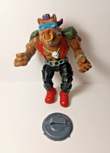 1988 Playmates TMNT Hard Head Bebop Vintage Figure Nearly Complete Ninja Turtles