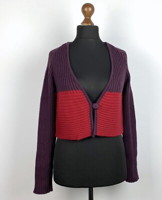 Save the Queen Damen Wollmischung Strickjacke Pullover Gr. L