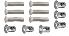 6 MIRROR SCREWS & 6 JACK NUTS! FOR C10 PICKUP TRUCK SUBURBAN VAN EL CAMINO ETC