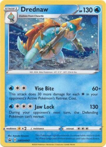 Pokémon TCG Drednaw Black Star Promo SWSH047 Holo NM/M