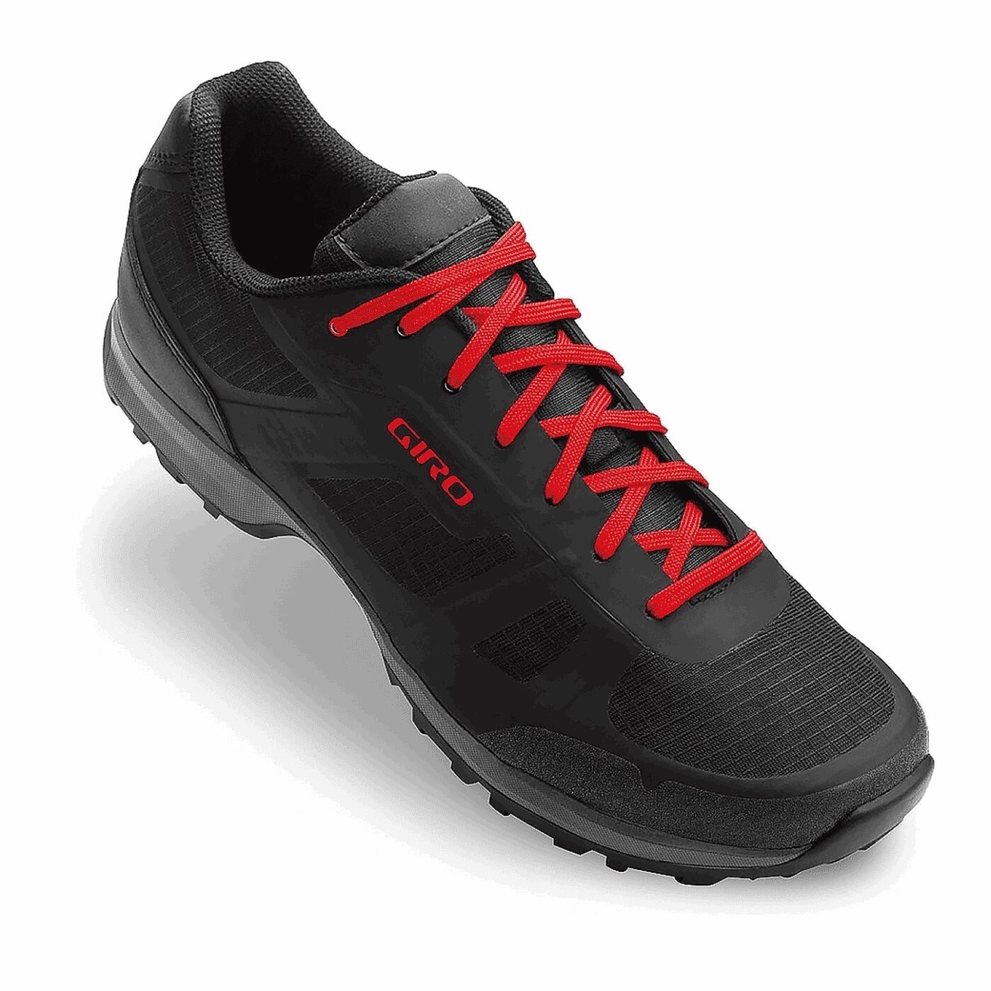 Zapatos Gauge Mtb Negro/Rojo Oscuro Talla 48 Con Suela De Goma Y Compatibilidad