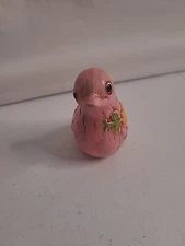 Vintage Enesco Japan Pink Bird Parrot Anthropomorphic Home Grown Retro Style
