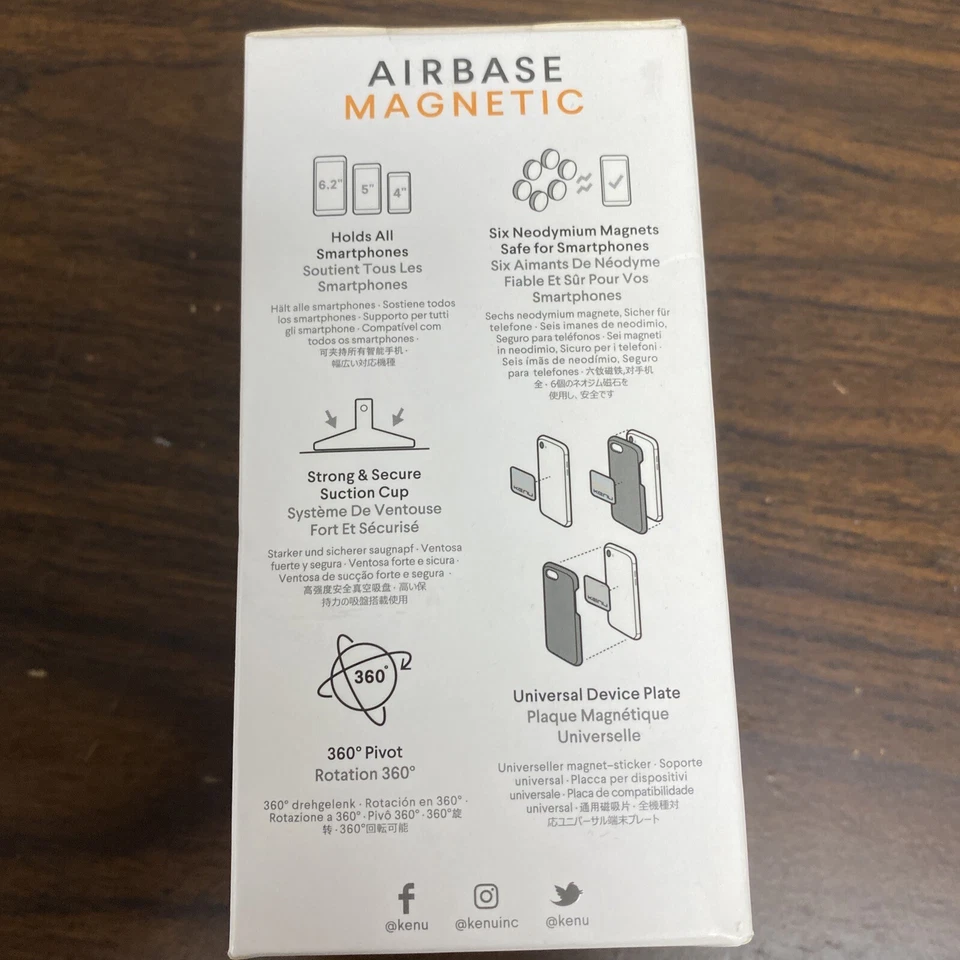 Kenu Airbase Magnetic Premium Suction Car Mount - Black - Image 3 of 4