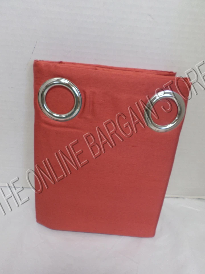 Pottery Barn West Elm Silk Dupioni Grommet Drapes Panels Curtains Rosehip 48x84 - Image 3 of 4