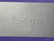 Love You Sizzix Simple Impressions Embossing Folder Card Making Scrapbooking