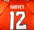 RJ Harvey / Autographed Denver Broncos Orange Custom Football Jersey / JSA