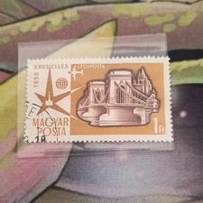 Magyar Posta Hongrie Légiposta Bruxelles 1 Ft timbre oblitéré Aviation