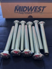 5/8"-11 x 5-1/2" Zinc Plated Grade 2 Carriage Bolts (9 pcs) UPC738287011708